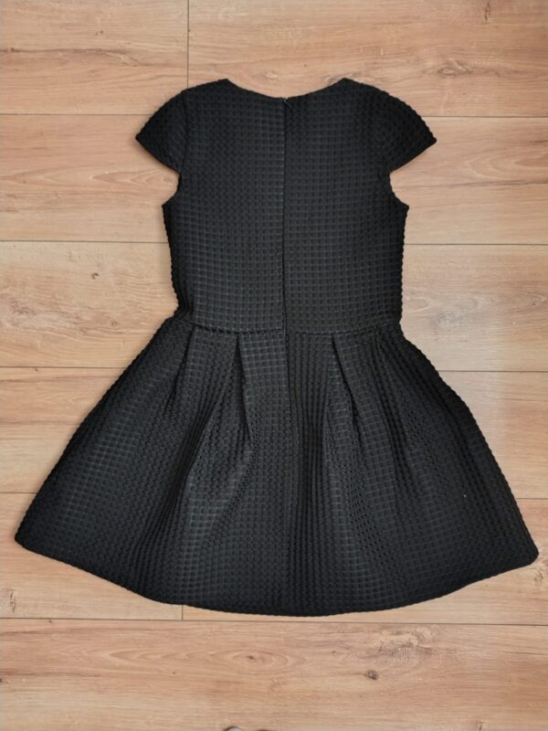 Derhy Kids - sukienka wafelkowa - czarna - 158 cm