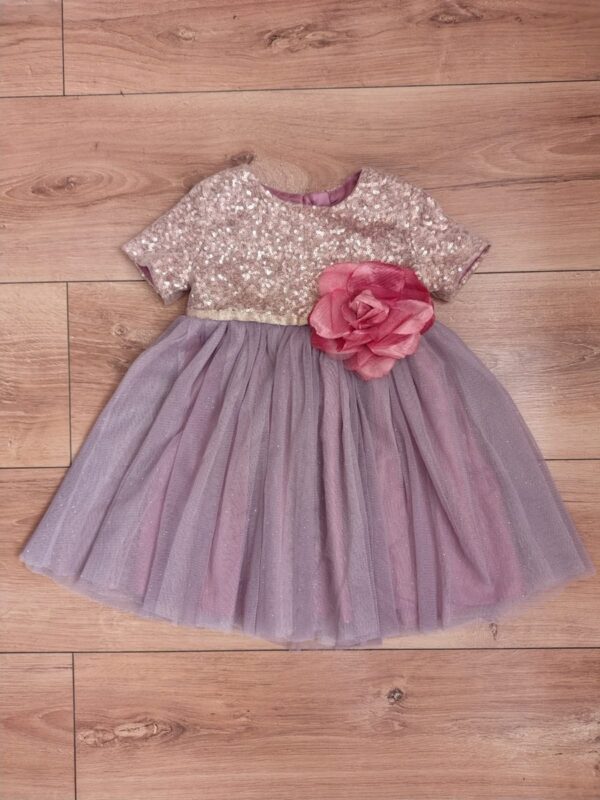 Monsoon - sukienka tiulowa z kwiatem - 74 - 80 cm