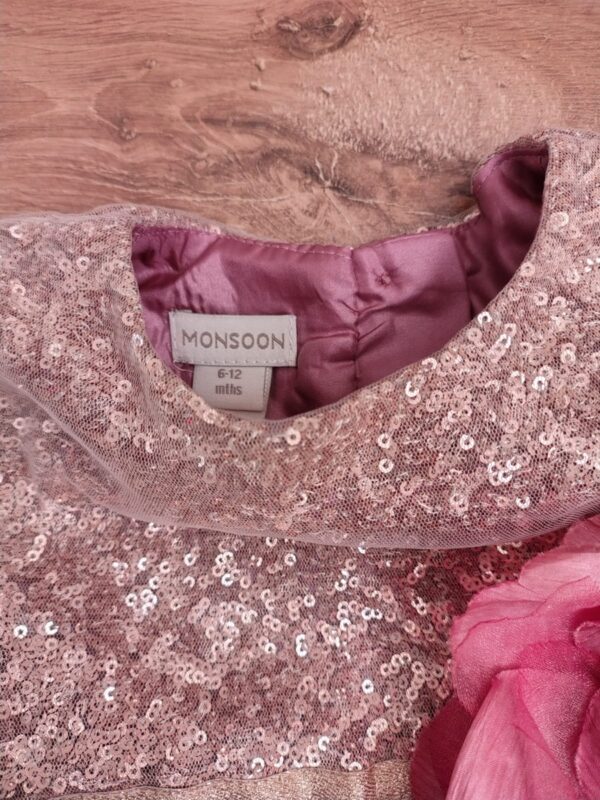 Monsoon - sukienka tiulowa z kwiatem - 74 - 80 cm