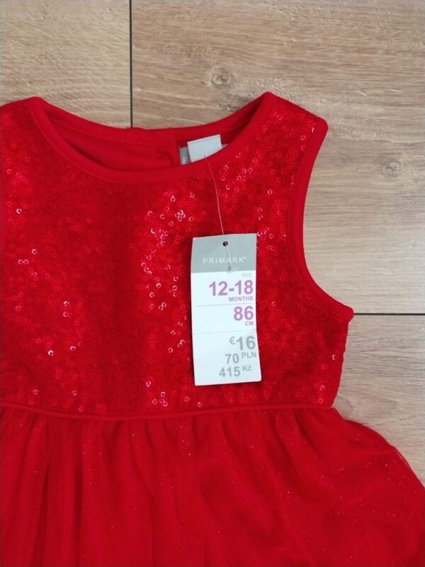 Primark - sukienka tiulowa - cekinowa - 86 cm