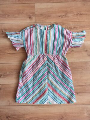 Zara - sukienka letnia z dodatkiem lnu - 152 cm