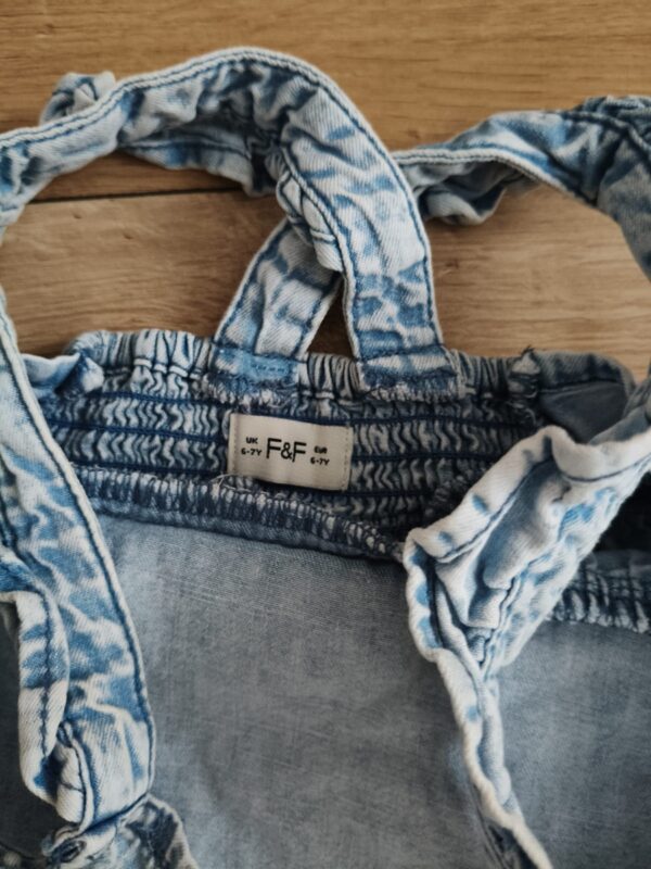 F&F - sukienka bawełniana - 116 - 122 cm