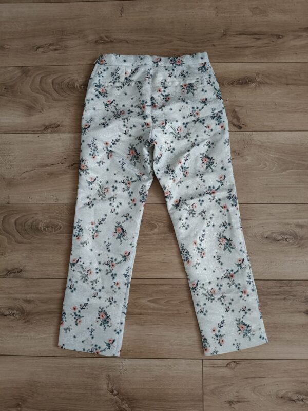 H&M - spodnie z połyskiem - ecru - 134 cm