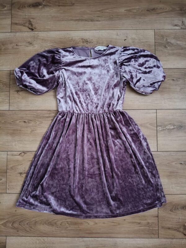 H&M - sukienka welurowa - 134 - 140 cm