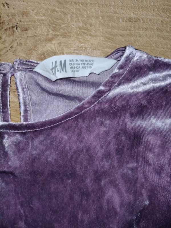 H&M - sukienka welurowa - 134 - 140 cm