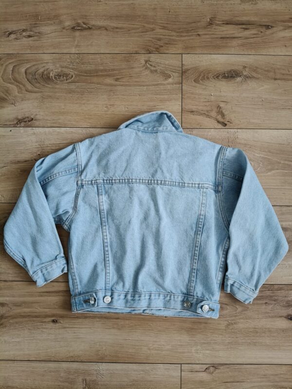 Kiko - kurtka jeansowa - ćwieki - kwiatki - 122 cm