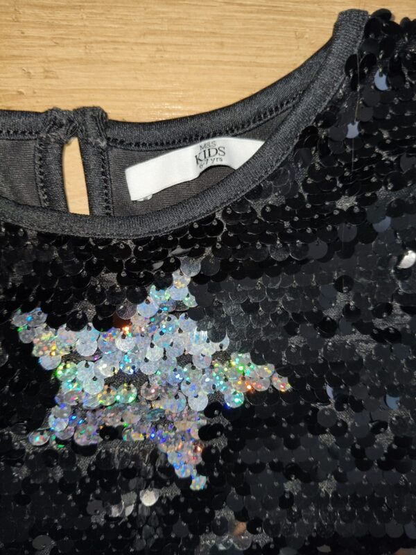 M&S - sukienka welurowa - 116 - 122 cm