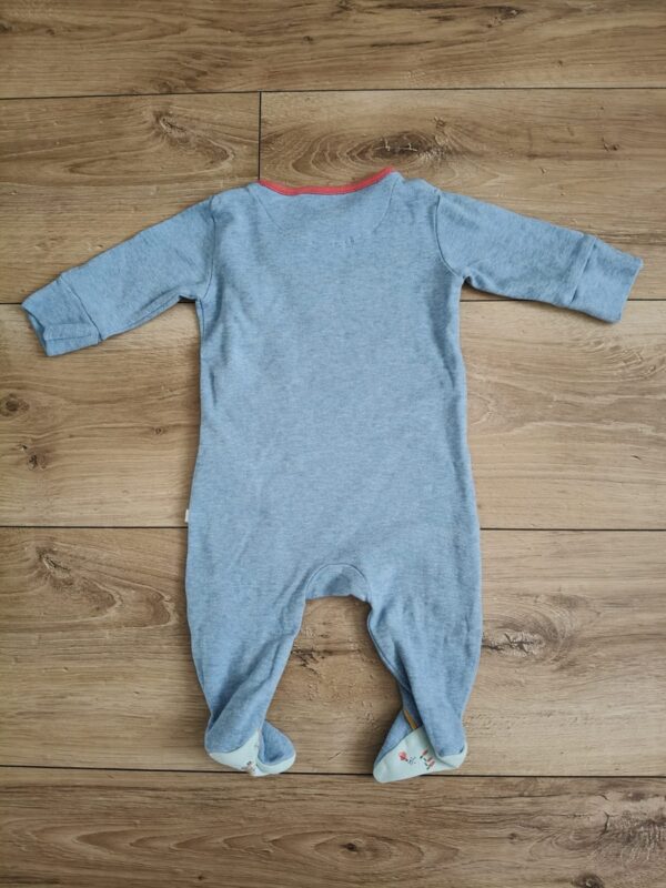 Next - pajacyk - farma - niebieski - 62 cm