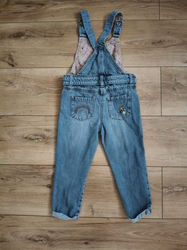 Next - spodnie jeansowe - ogrodniczki - 104 cm