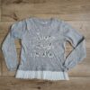 Primark - sweter z cekinami i z falbanką - 122 cm