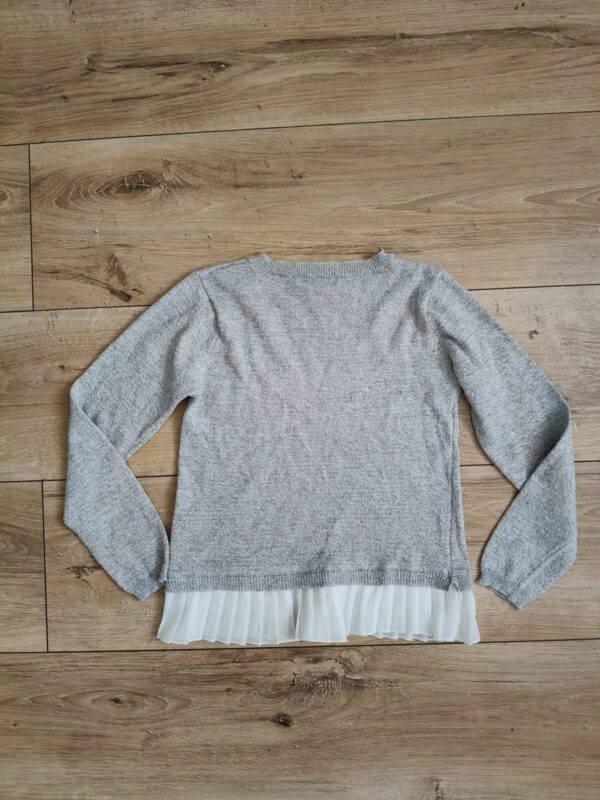 Primark - sweter z cekinami i z falbanką - 122 cm