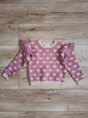 Primark - sweter w serduszka - 116 cm