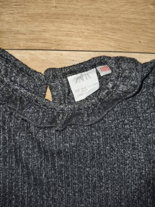 Zara - sukienka czarna z połyskiem - 110 cm