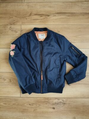 Kappahl - kurtka wiosna - jesień - bomberka w kwiaty - 140 cm