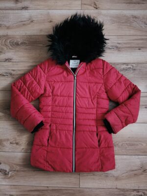 F&F - kurtka zimowa - serduszka - 158 - 164 cm