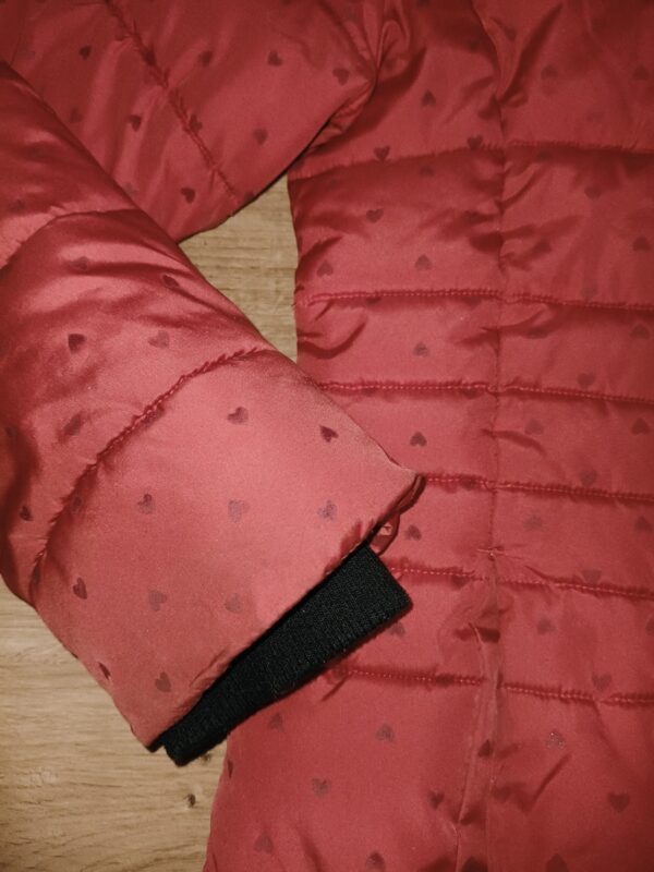 F&F - kurtka zimowa - serduszka - 158 - 164 cm