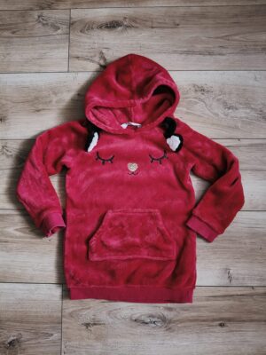 H&M - bluza pluszowa - świąteczna - renifer - 110 - 116 cm