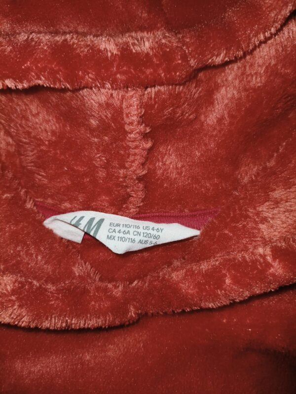 H&M - bluza pluszowa - świąteczna - renifer - 110 - 116 cm