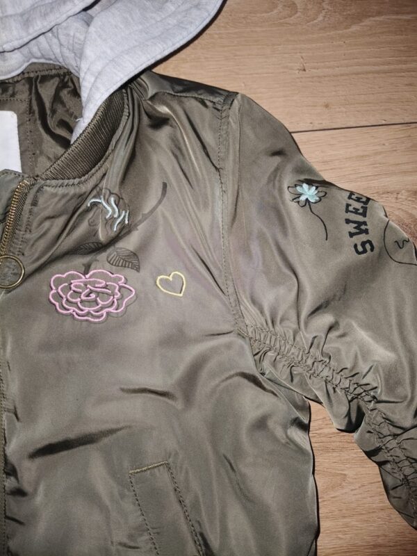 H&M - kurtka jesienna - wiosenna - bomberka - 152 4 H&M - kurtka jesień / wiosenna - bomberka - 152 cm