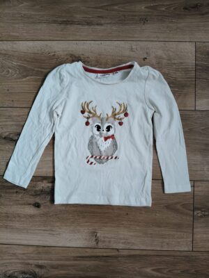 Kappahl - bluzka świąteczna - renifer - 98 - 104 cm