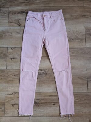 Lindex - jeansy z dziurkami - elastyczne - 152 cm