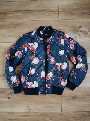 Name it - kurtka w kwiaty - bomberka - 146 cm