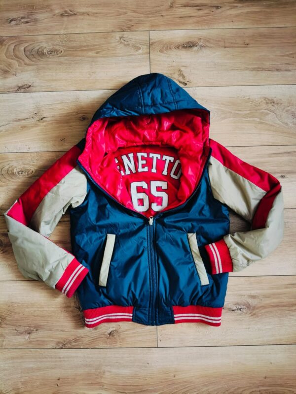 Benetton - kurtka dwustronna - 146 - 152 cm