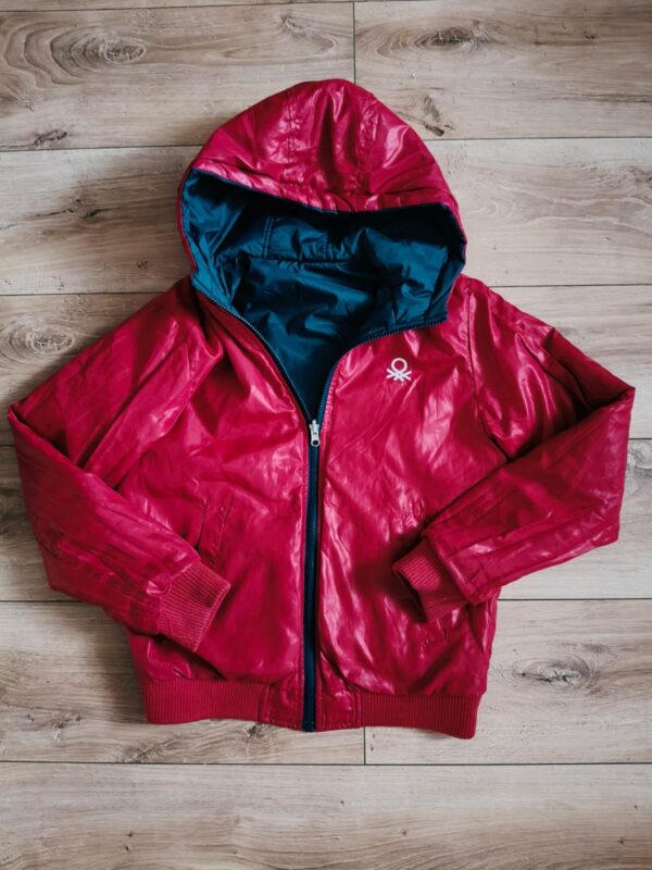 Benetton - kurtka dwustronna - 146 - 152 cm