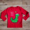 Cool Club - T-shirt świąteczny - dinozaur - 122 cm