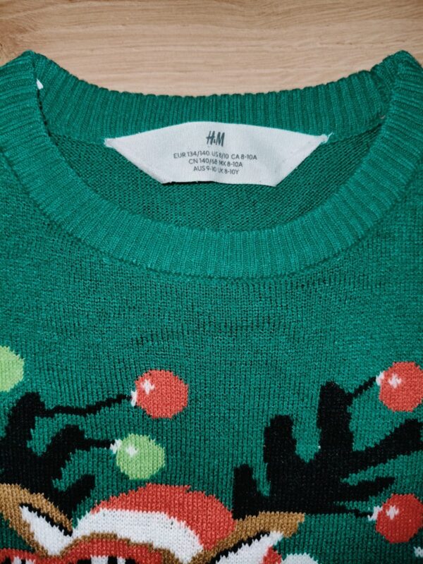 H&M - sweter świąteczny - renifer - 134 - 140 cm